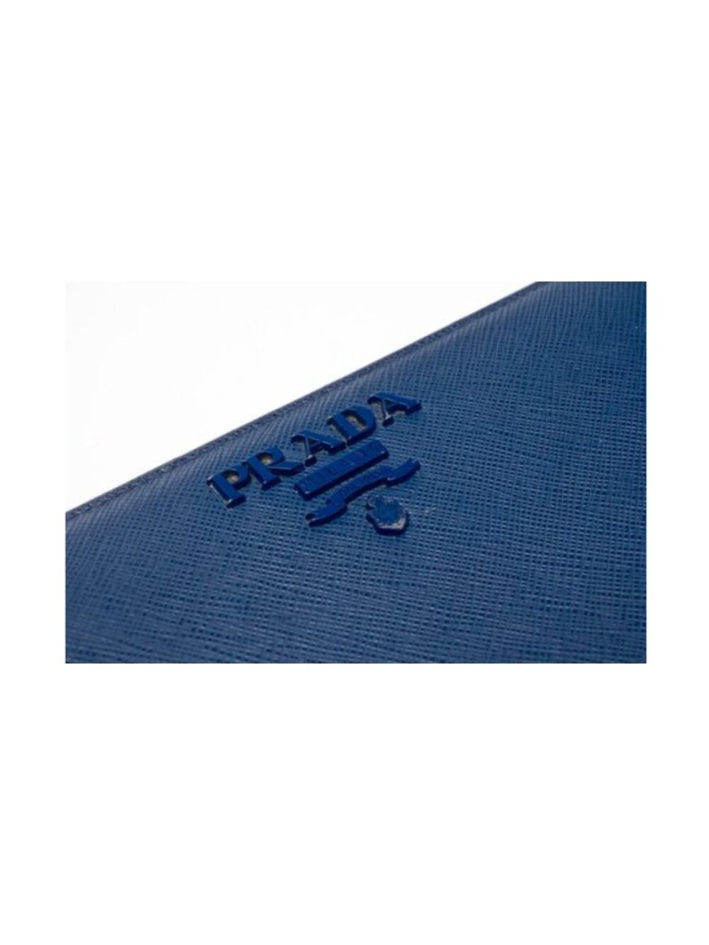 Prada Navy Leather Zip Wallet - Picture 2 of 4